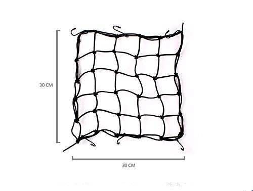 RSPD Motorcycle Bike Helmet Holder 6 Hooks Hold Down 30 x 30cm Mesh Net Bag Luggage Cargo Mesh Net Auto Car Styling.