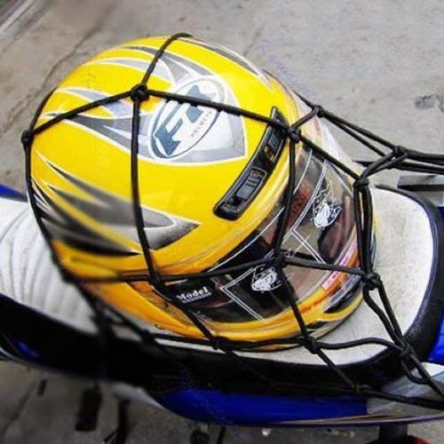 RSPD Motorcycle Bike Helmet Holder 6 Hooks Hold Down 30 x 30cm Mesh Net Bag Luggage Cargo Mesh Net Auto Car Styling.