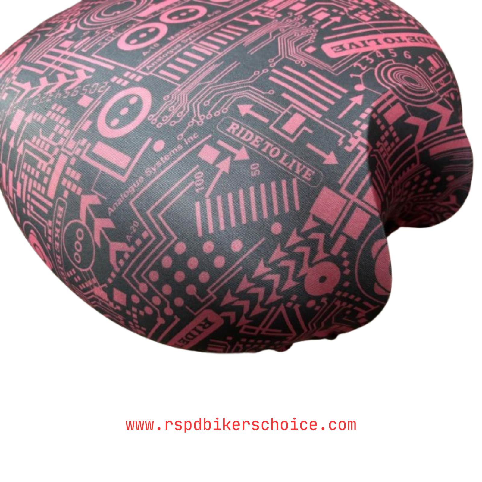 RED "NEO Live to Ride" Tank Cover | Stretchable & Lightweight | Protects from Sun, Dust & Scratches | Easy to Use (Not Waterproof) | Fits Classic, Thunderbird, Meteor, Standard, Electra, Hunter, Interceptor, Himalayan 411/450