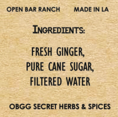 All Natural Ginger Ale Syrup
