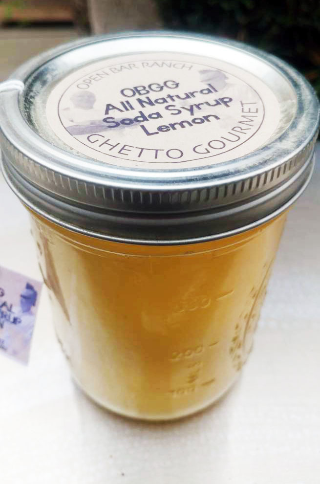 All Natural Lemon Soda Syrup