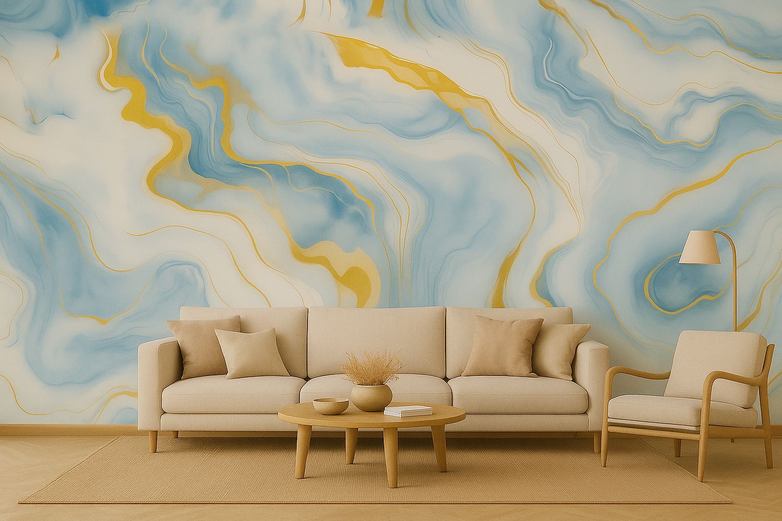 PLACA ADESIVO DE PAREDE 3D UV MÁRMORE 3MX60CM ESTILO CALACATTA GOLD LUAZA