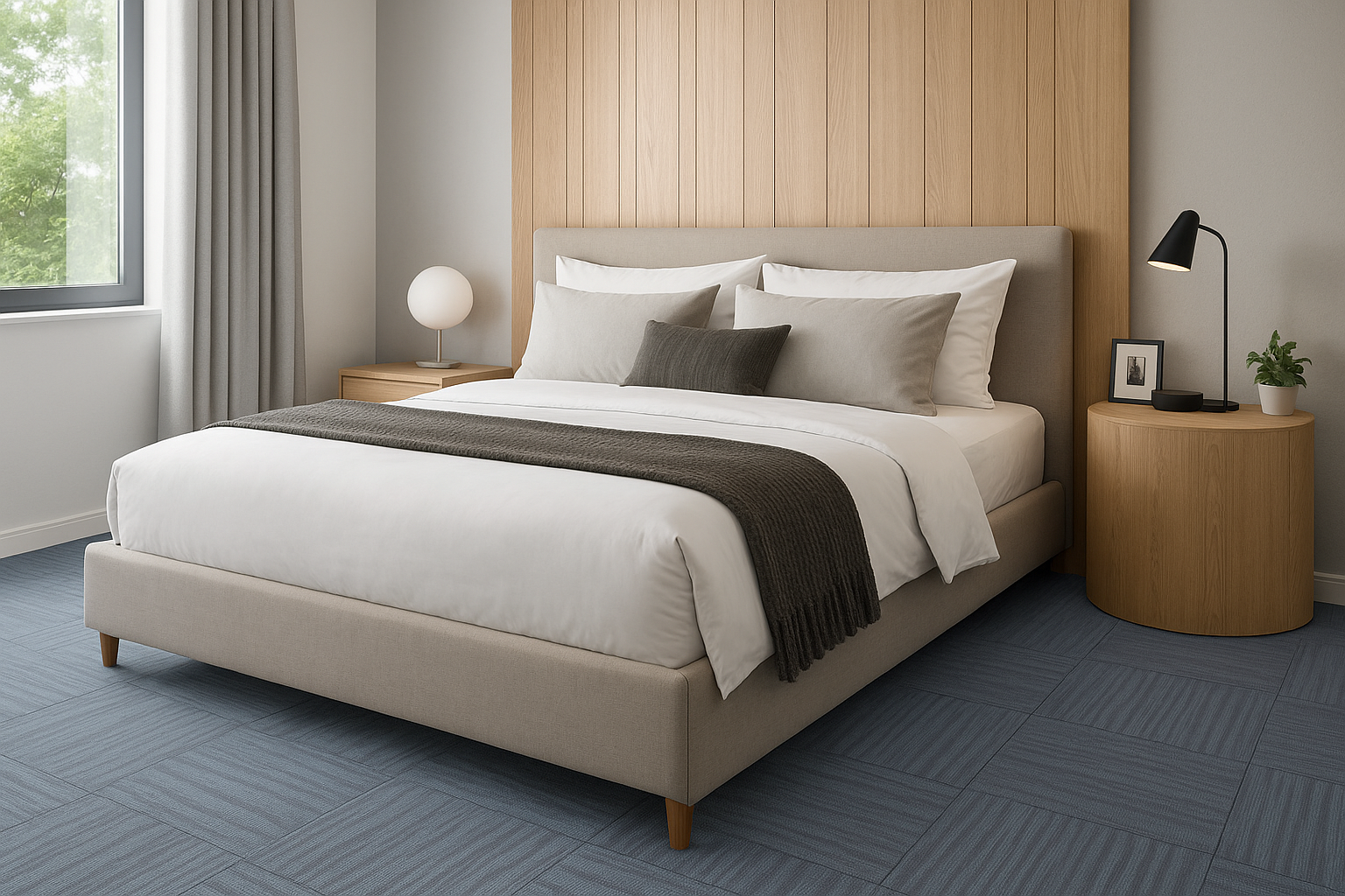 CARPETE MODULAR COLADO 45.72CMX45.72CM AZULADO LUAZA