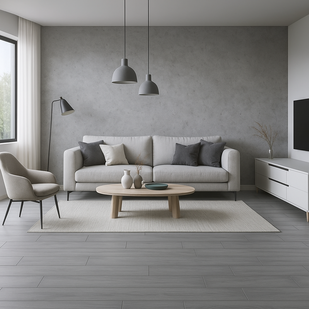 PISO VINÍLICO LVT STANDARD COLADO 15.24CMX91.44CM PATINA BEGE LUAZA