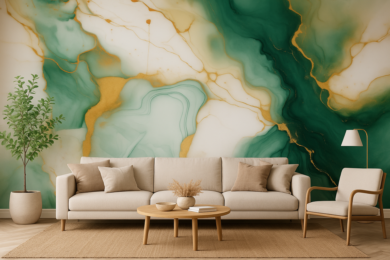 PAINEL ADESIVO DE PAREDE 3D UV PEDRA VERDE 3Mx60CM LUAZA