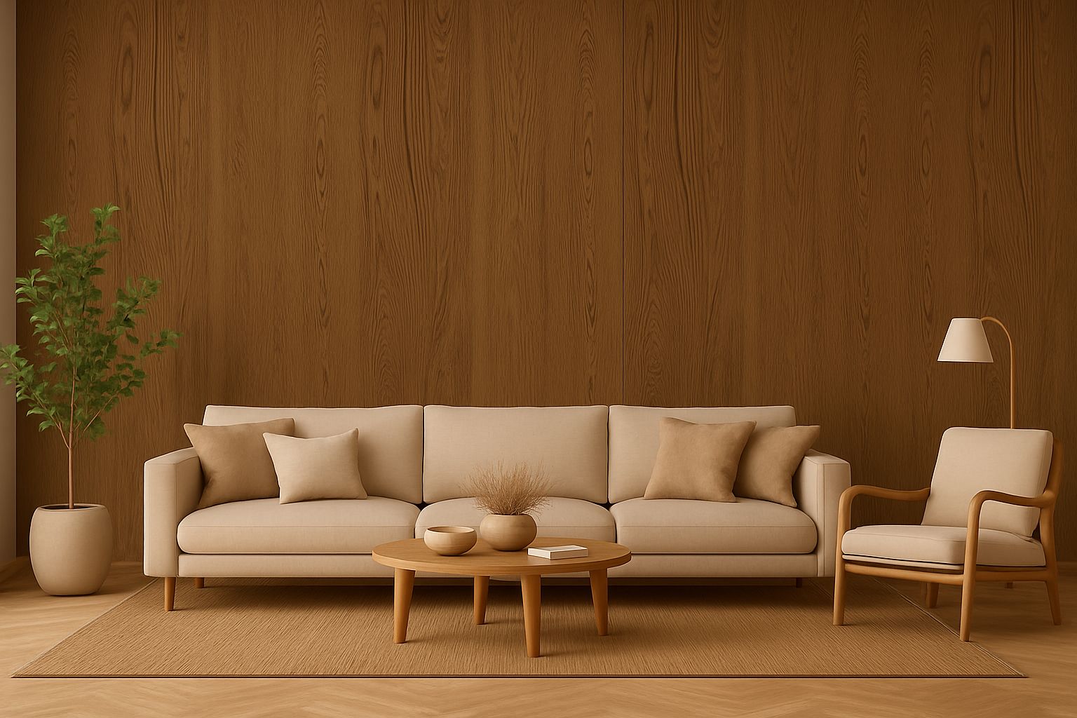 PLACA ADESIVO DE PAREDE 3D UV MADEIRA VINIL 3MX60CM CARVALHO FUMADO LUAZA