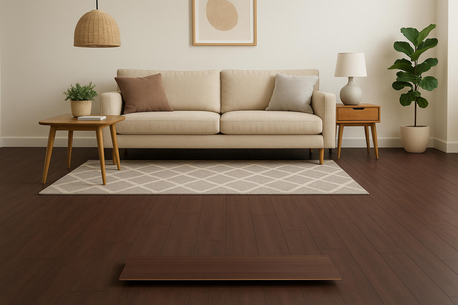 PISO VINÍLICO LVT STANDARD AUTOCOLANTE 15.24CMX91.44CM AMENDOLA LUAZA