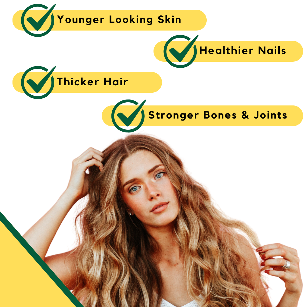 MARINE COLLAGEN CAPSULES 500,000MCG TRIPEPTIDE CTP HYDROLYSED COLLAGEN TYPE 1 & 2 - 5 Month Supply - Hair, Skin, Nails - One A Day