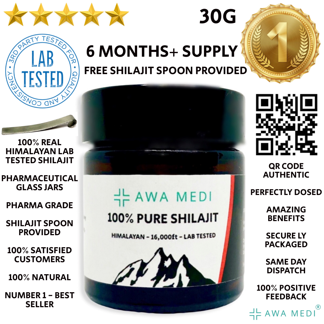 PURE SHILAJIT RESIN 30G 100% HIMALAYAN LAB TESTED HIGHEST POTENCY UK 