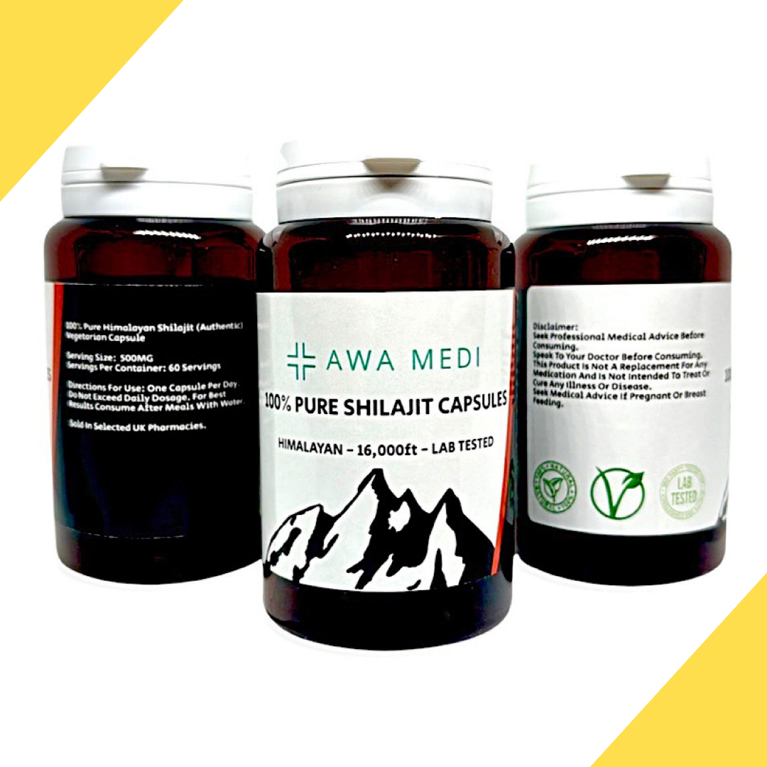 PURE HIMALAYAN SHILAJIT CAPSULES 100% LAB TESTED - 2 MONTH SUPPLY 500,000MCG