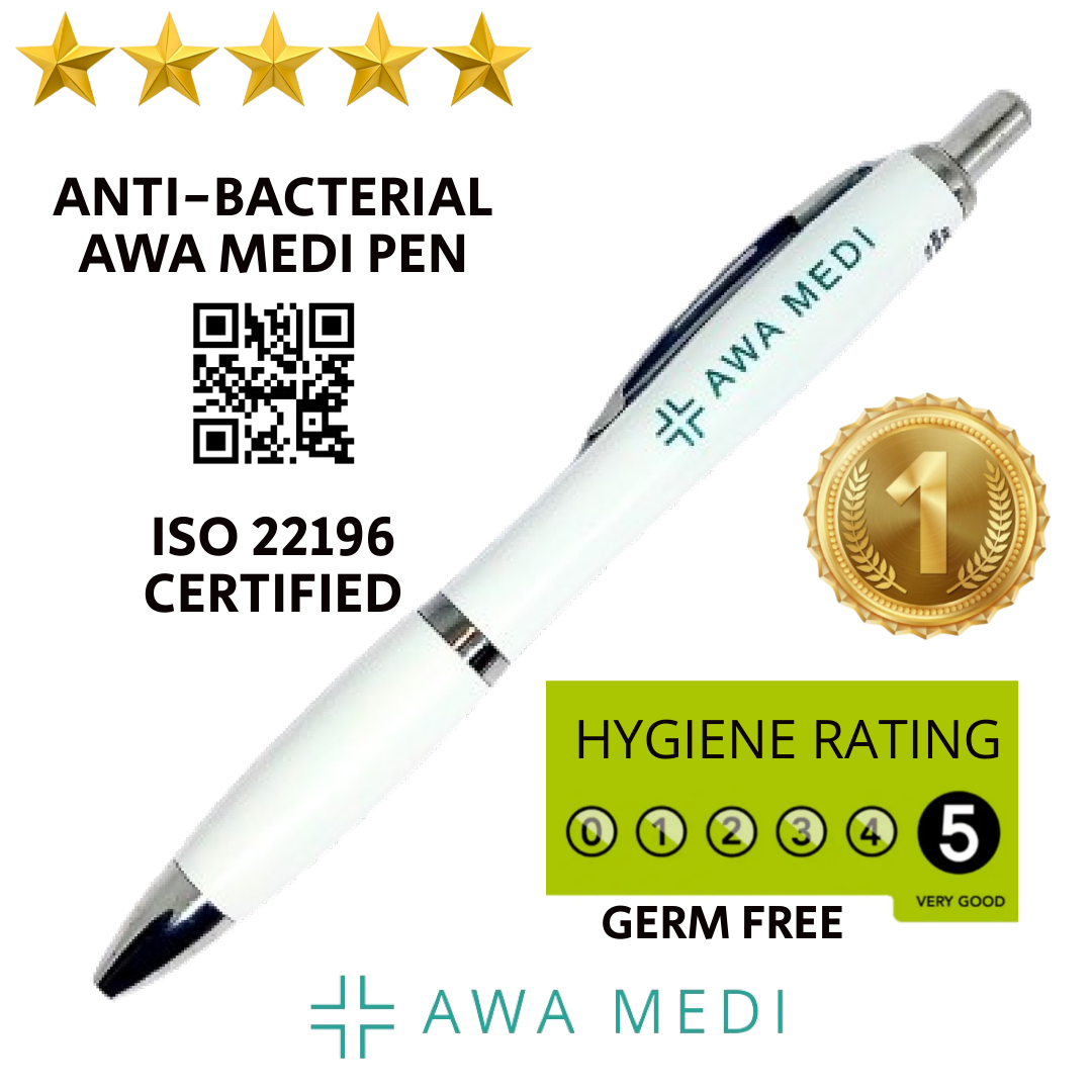 ANTI-BACTERIAL PROFESSIONAL PEN - BLUE INK - HYGIENE RATING 5*