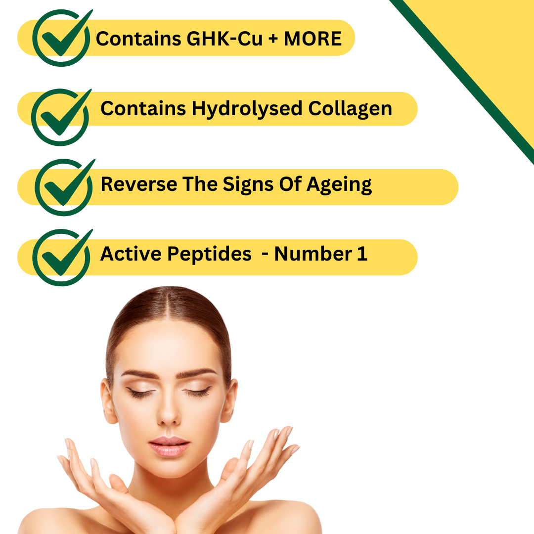 ANTI AGEING FACE CREAM 50ML GHK-Cu COPPER ACTIVE PEPTIDES COLLAGEN ANTI WRINKLE UK#1