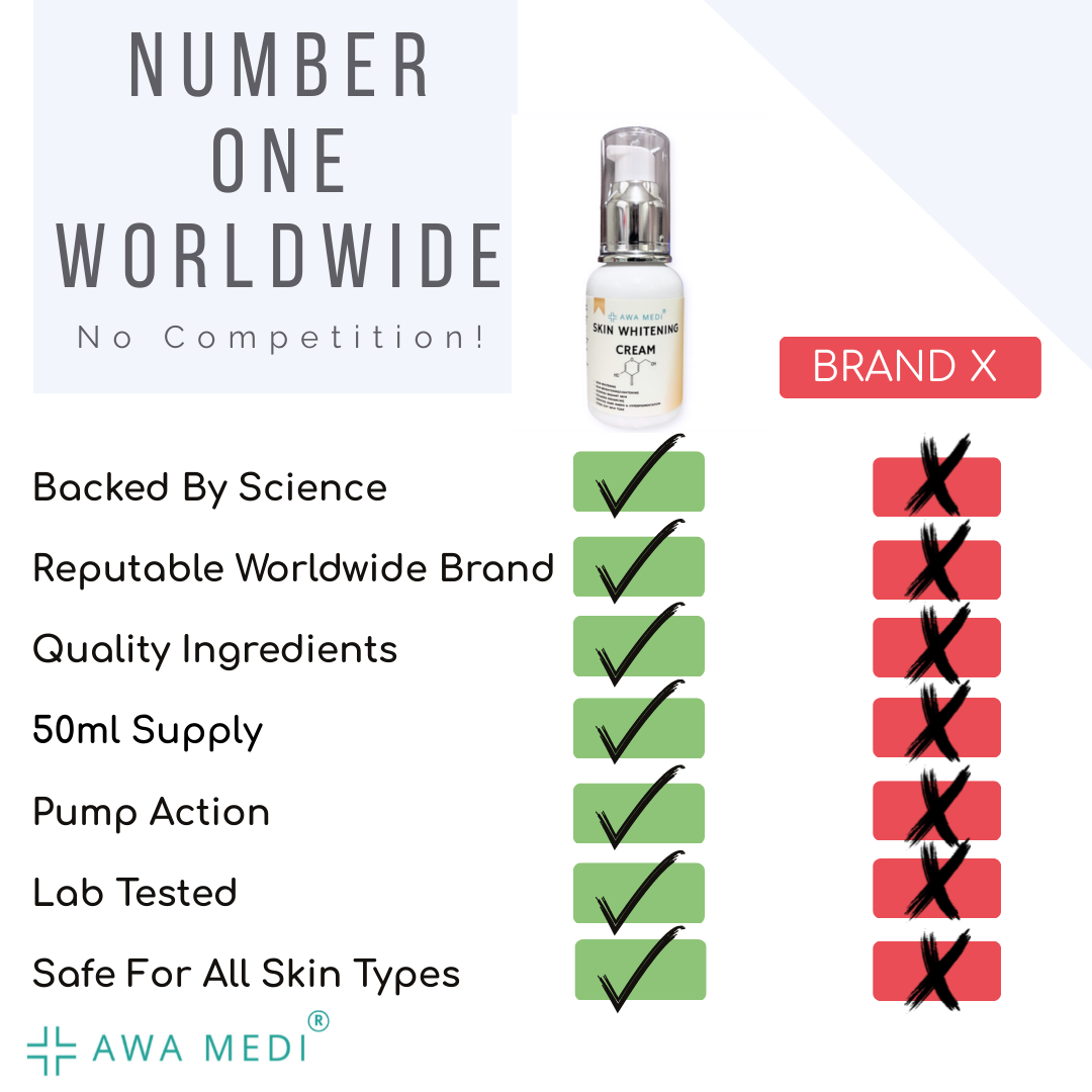 SKIN WHITENING CREAM x2 - FACE & BODY SKIN WHITENING - 100ML - SKIN LIGHTENING CREAM - 2x CREAMS