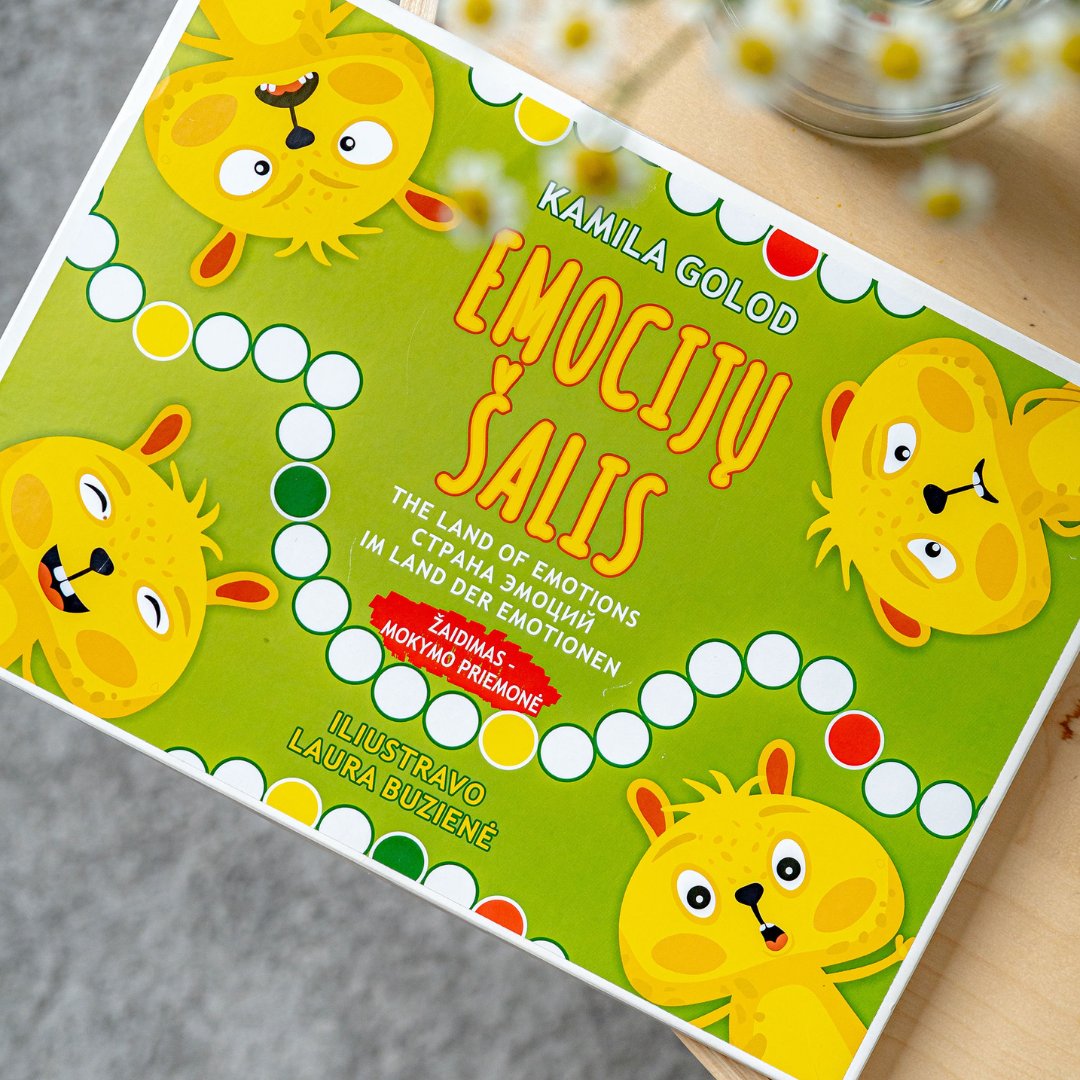 „Emocijų šalis“ stalo žaidimas su kauliukais