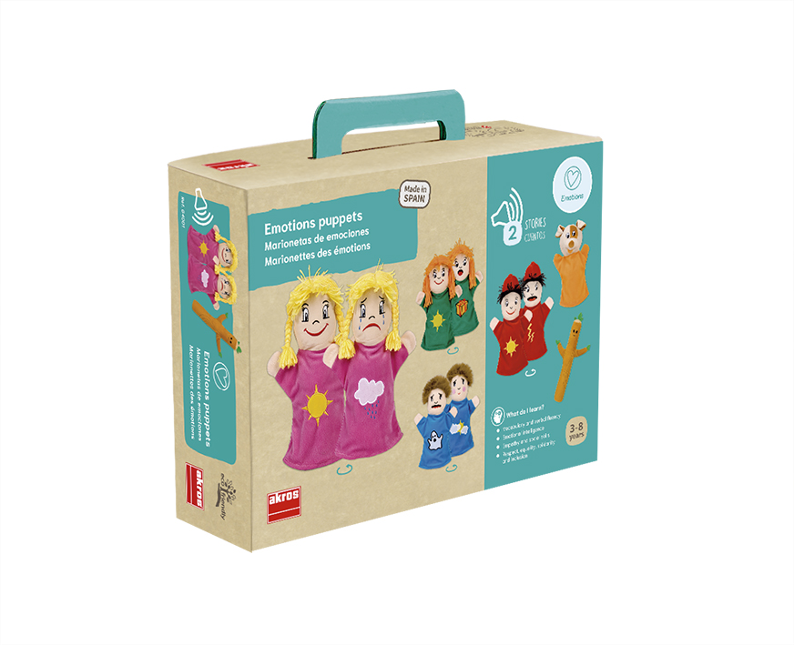 Edukacinės pirštinių lėlės "Emocijos"