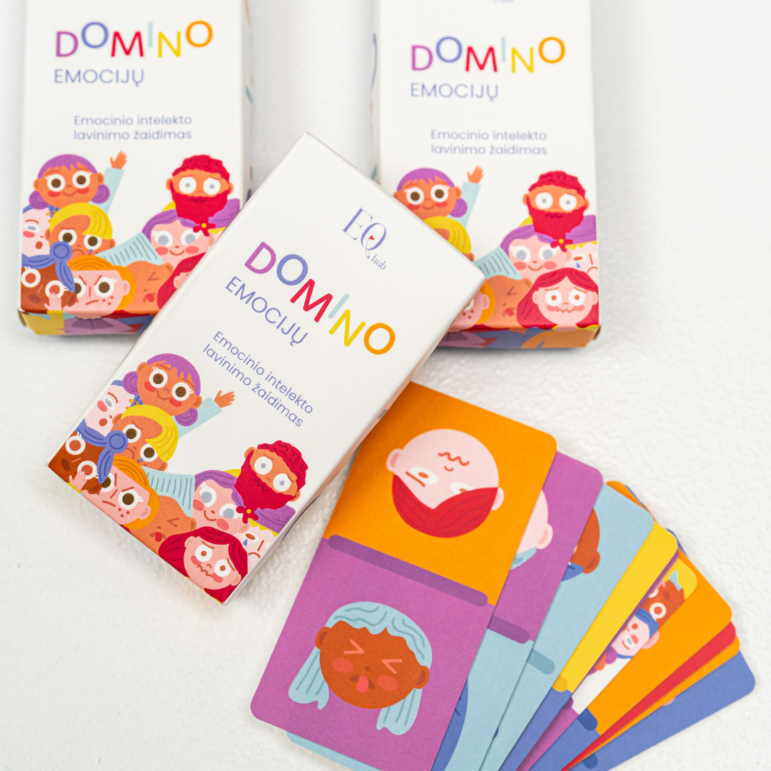 EMOCIJŲ DOMINO - stalo žaidimas EQ lavinimui