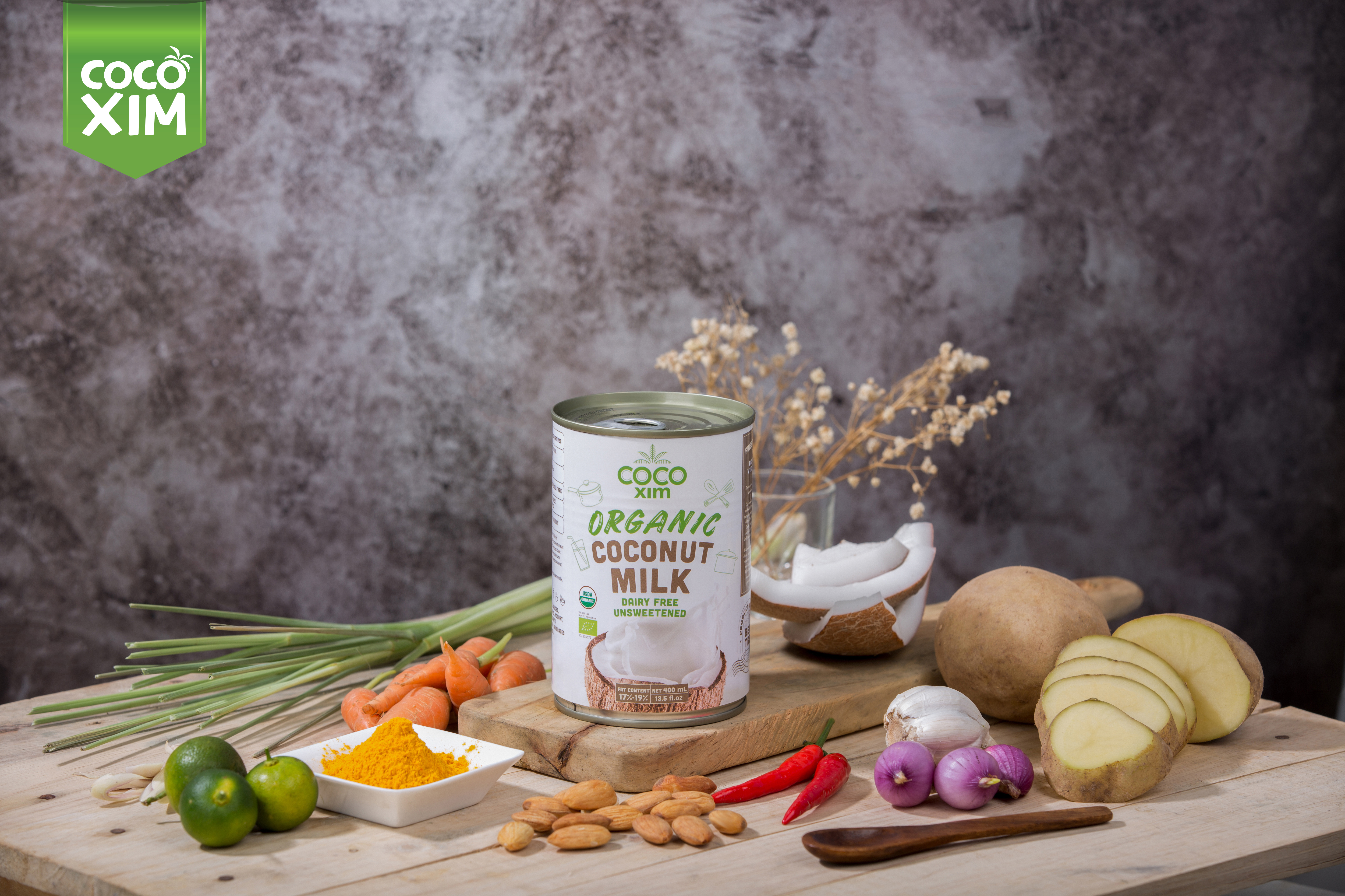 Ekologiškas kokosų kremas 400 ml, 17 - 19%