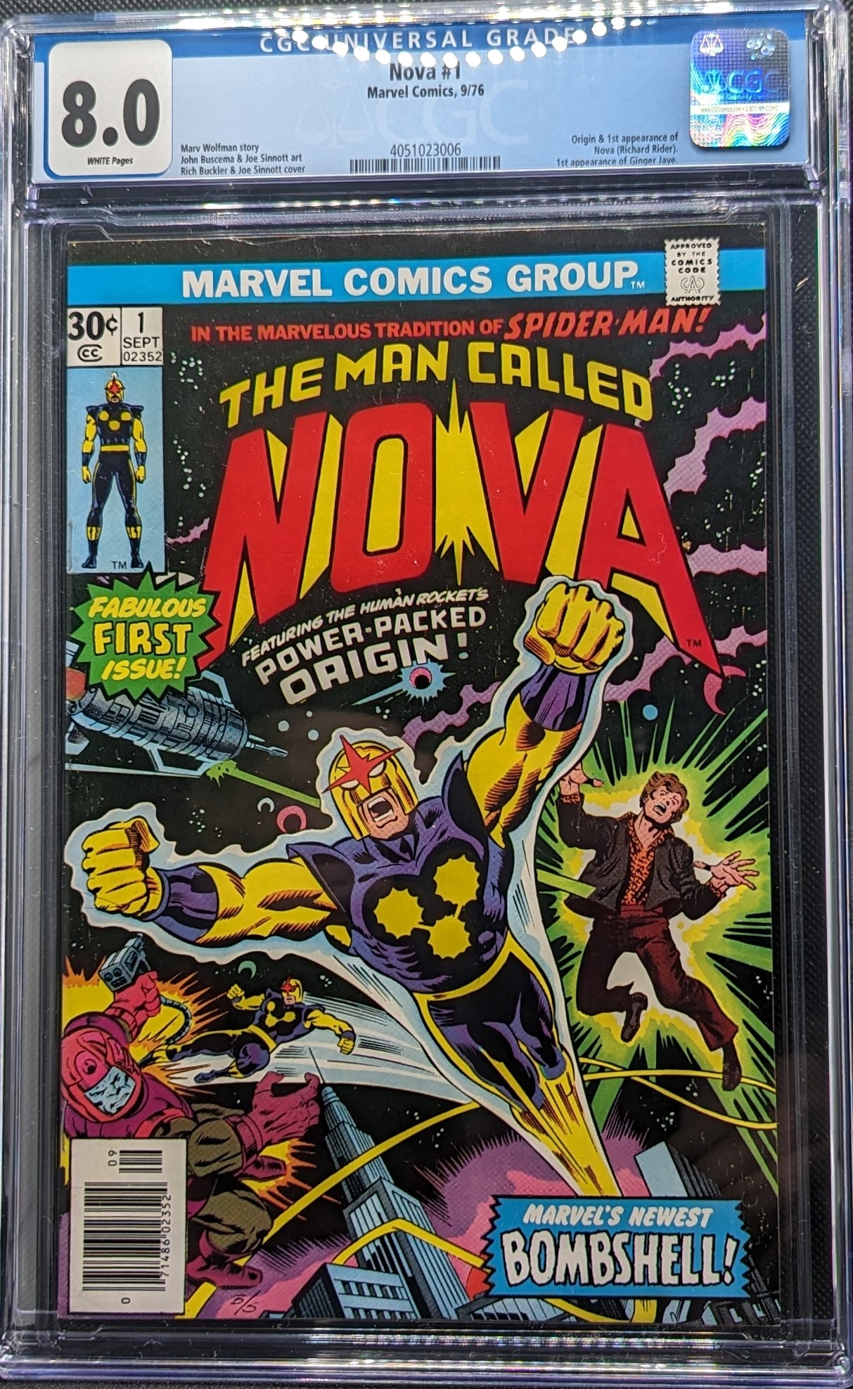 Nova #1 CGC 8.0 