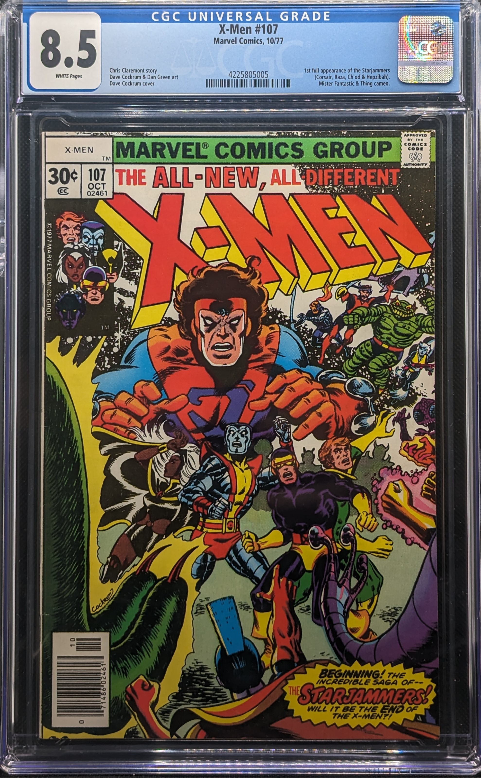 X-Men #107 CGC 8.5