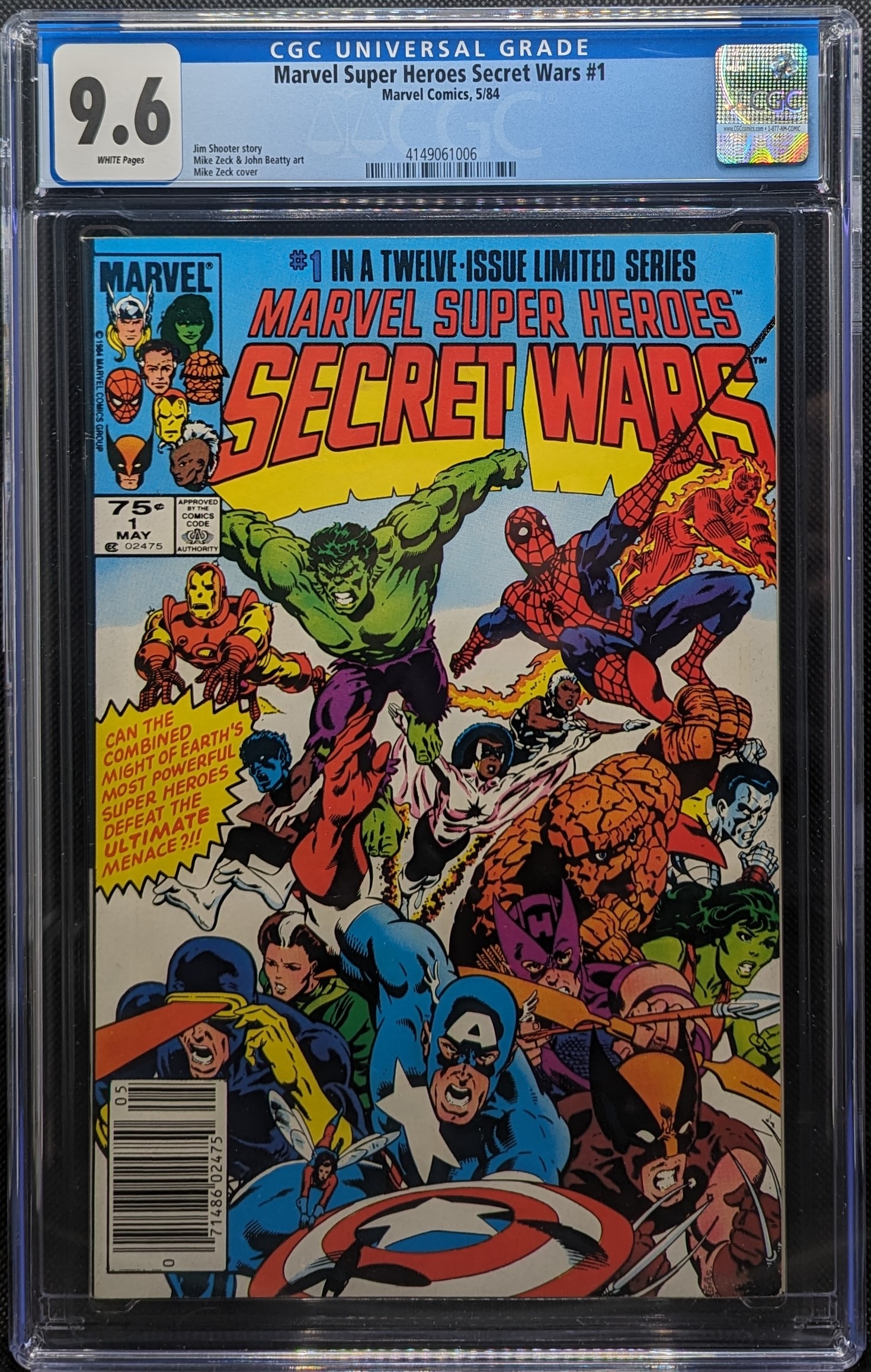 Marvel Super Heroes Secret Wars #1 Newsstand Edition 1st Beyonder