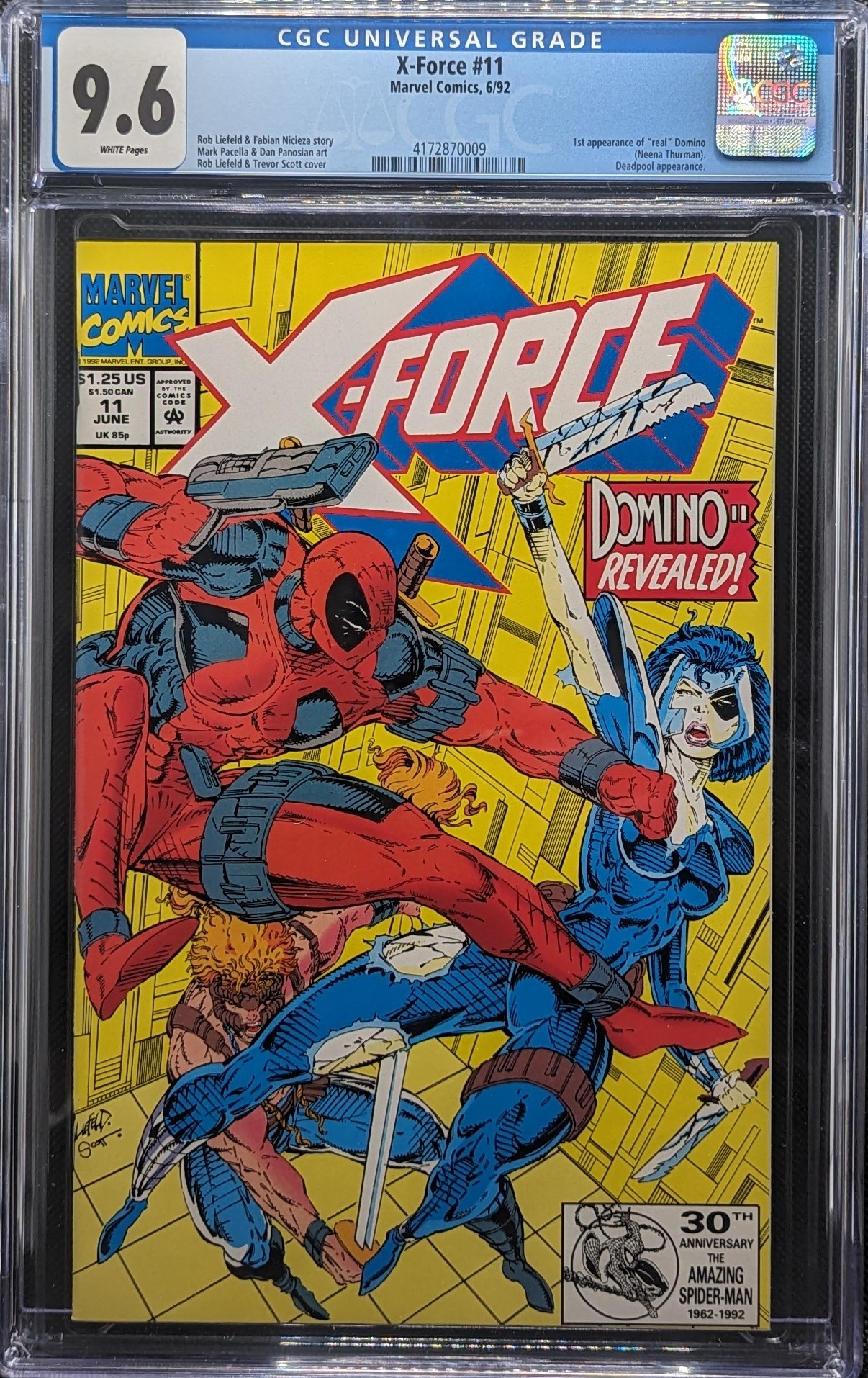 X-Force #11 1st Domino CGC 9.6