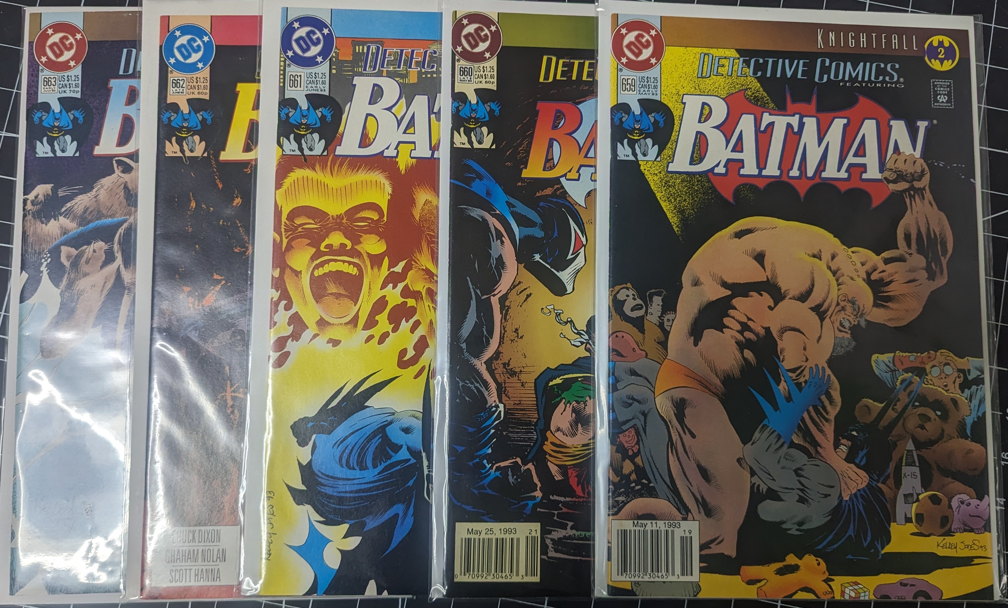 Detective Comics Batman #659-681 - Knightfall series (Bane) 