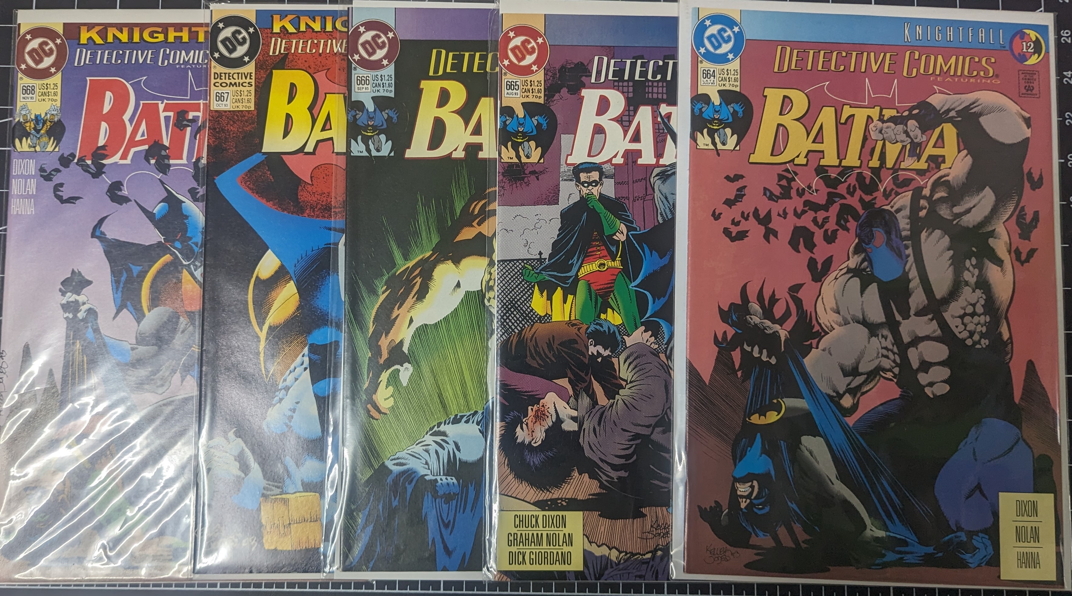 Detective Comics Batman #659-681 - Knightfall series (Bane) 