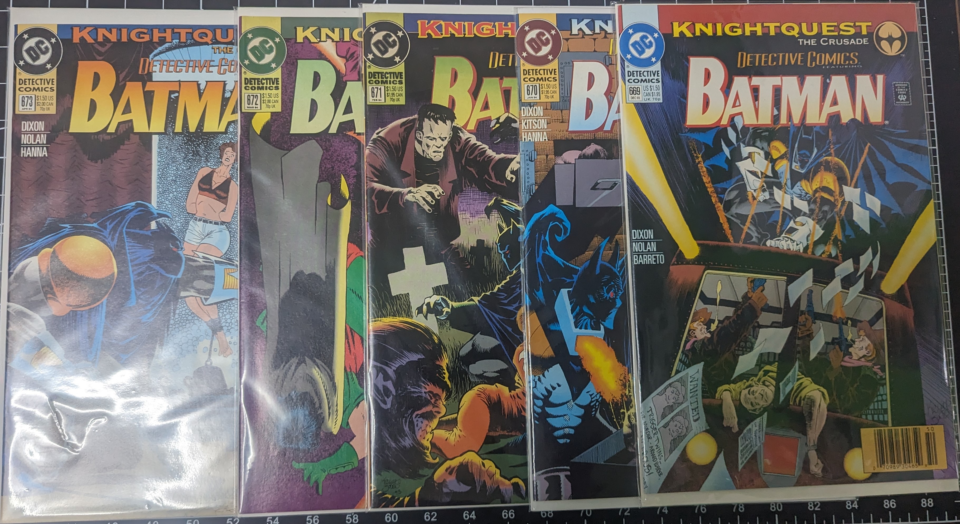 Detective Comics Batman #659-681 - Knightfall series (Bane) 