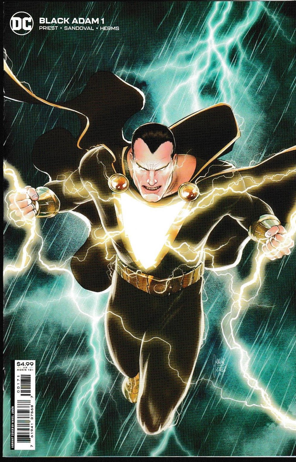 Black Adam #1 1st app. Malik White Variant 