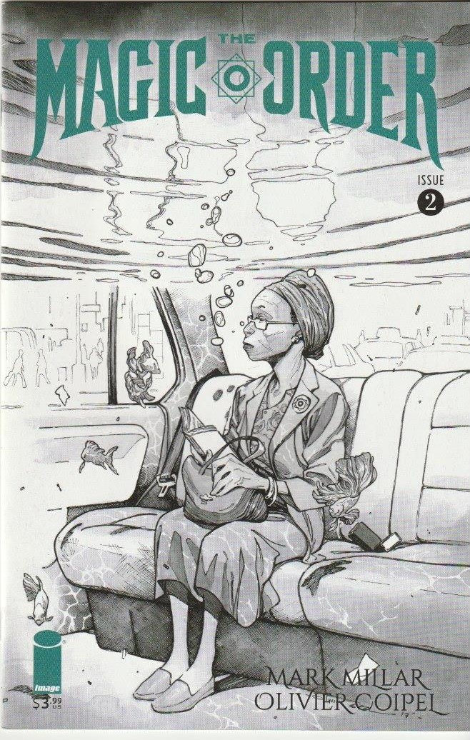 Magic Order #2 Variant Olivier Coipel Black & White Cover