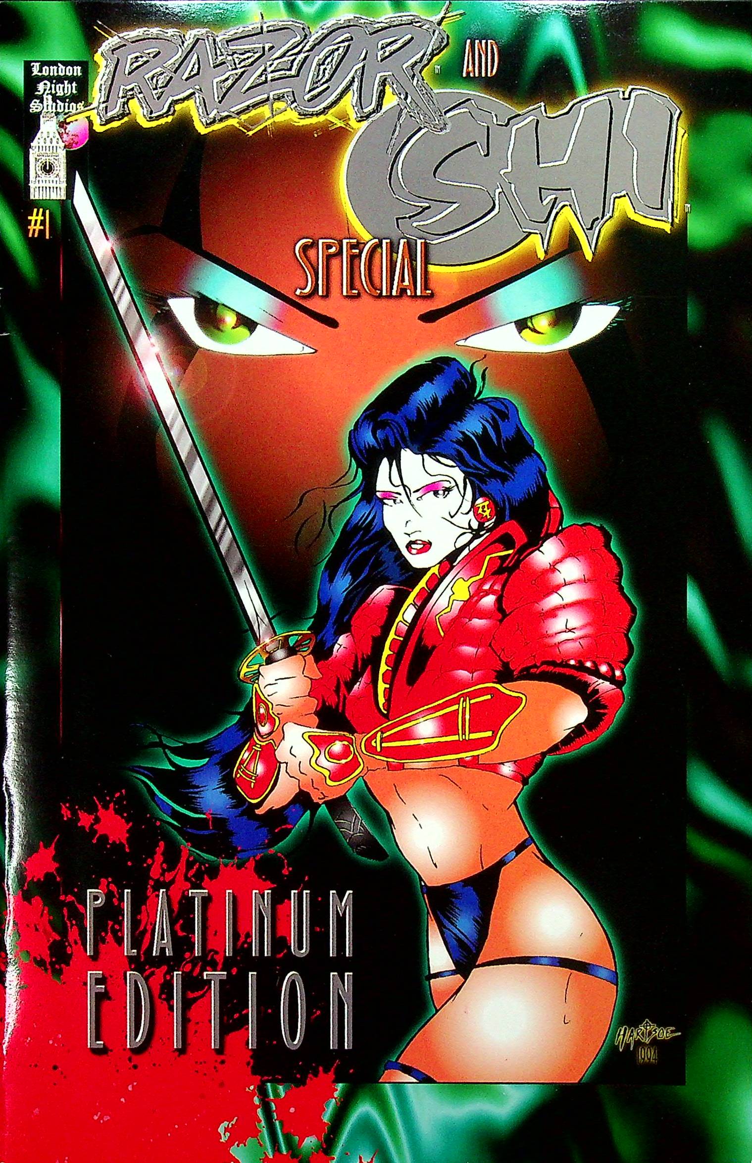 Razor and Shi Special #1  Platinum Edition  Variant RARE