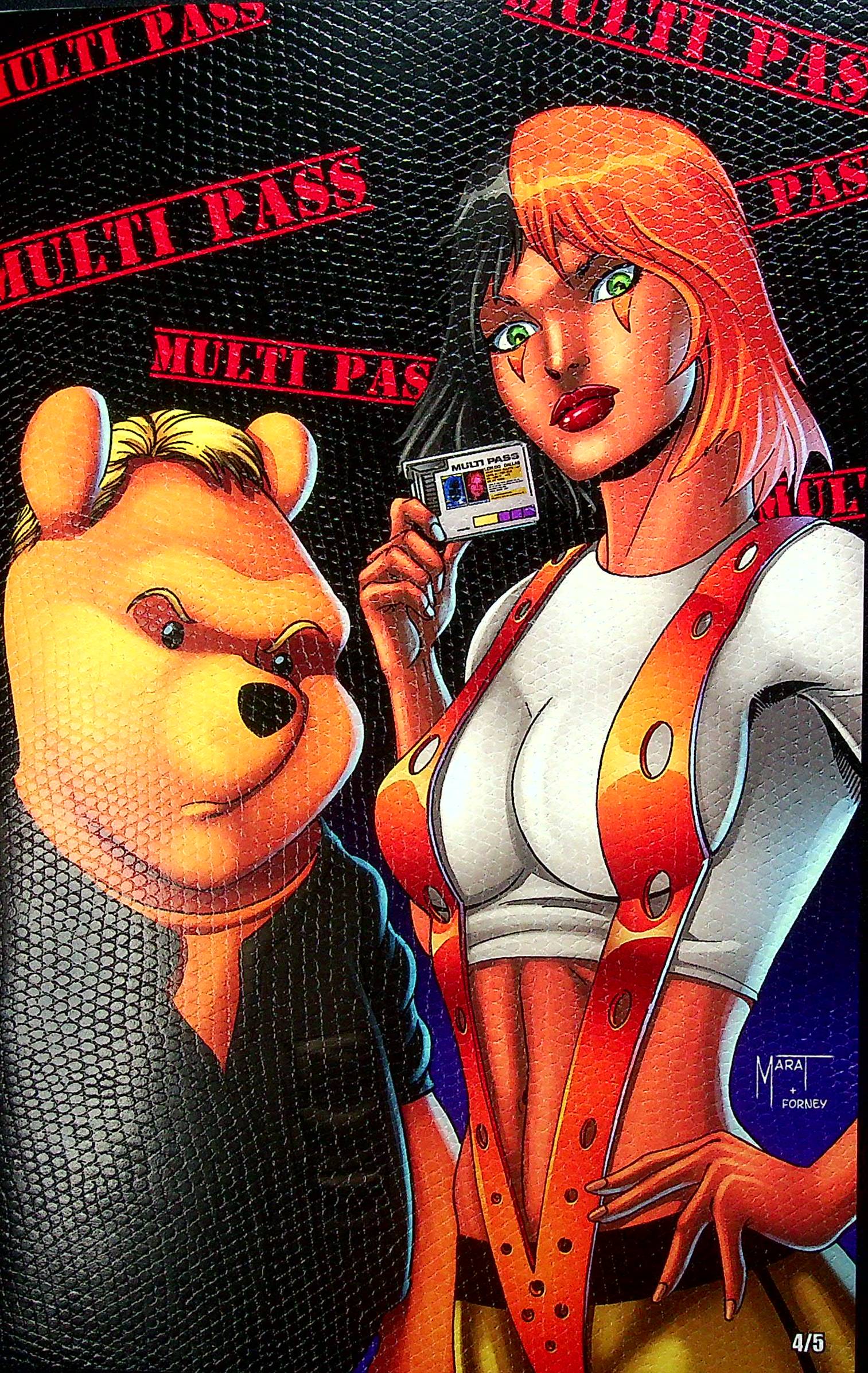 Do You Pooh Fifth Element homage Leather Multi-Pass Cover Ltd. 5