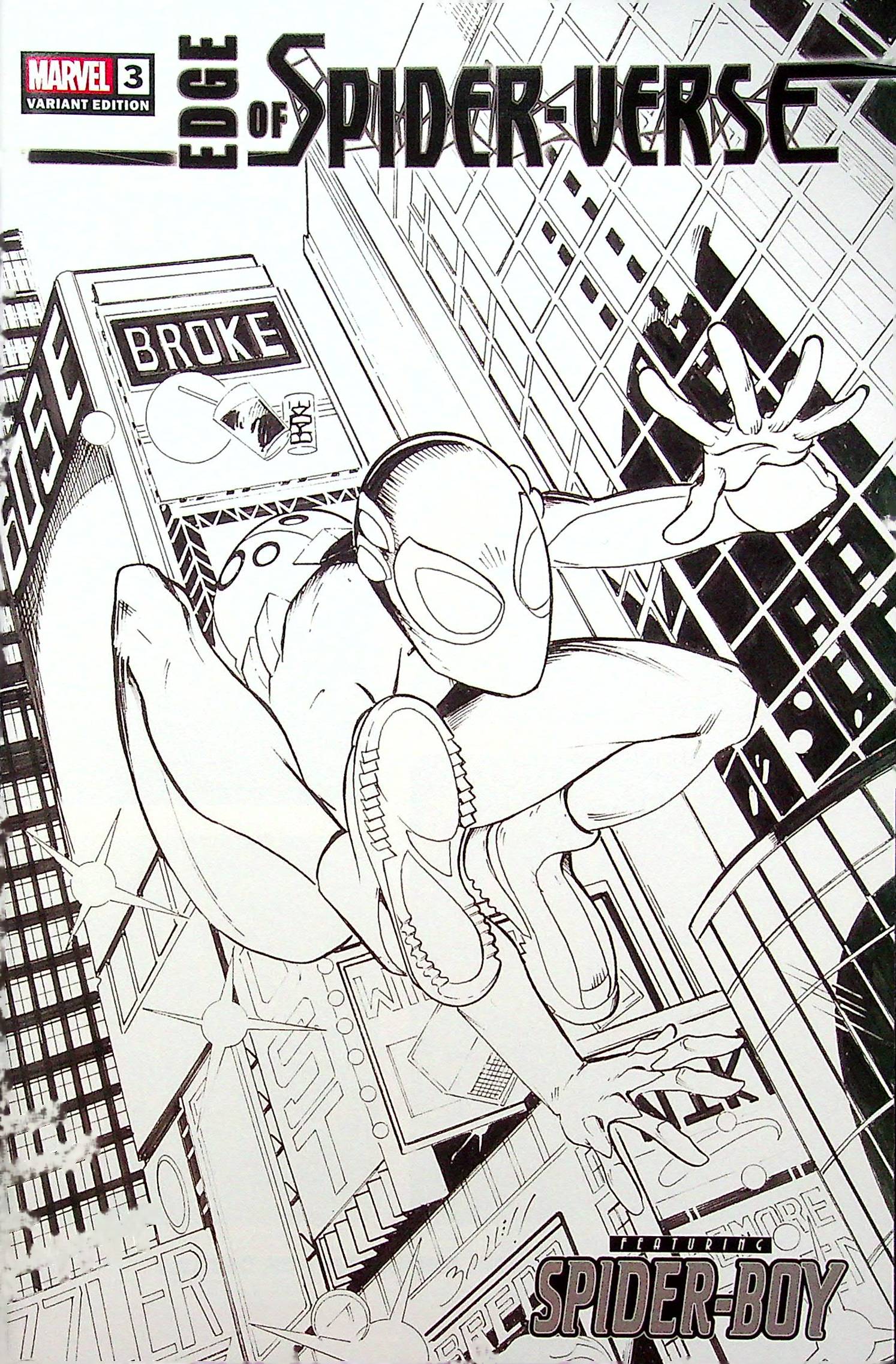 Edge of Spider-Verse #3 2nd print Sketch Exclusive Mark Bagley Variant 