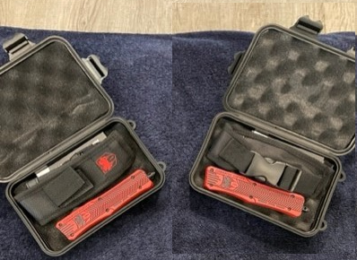 Cobra Tec Med Knife red with graphite blk