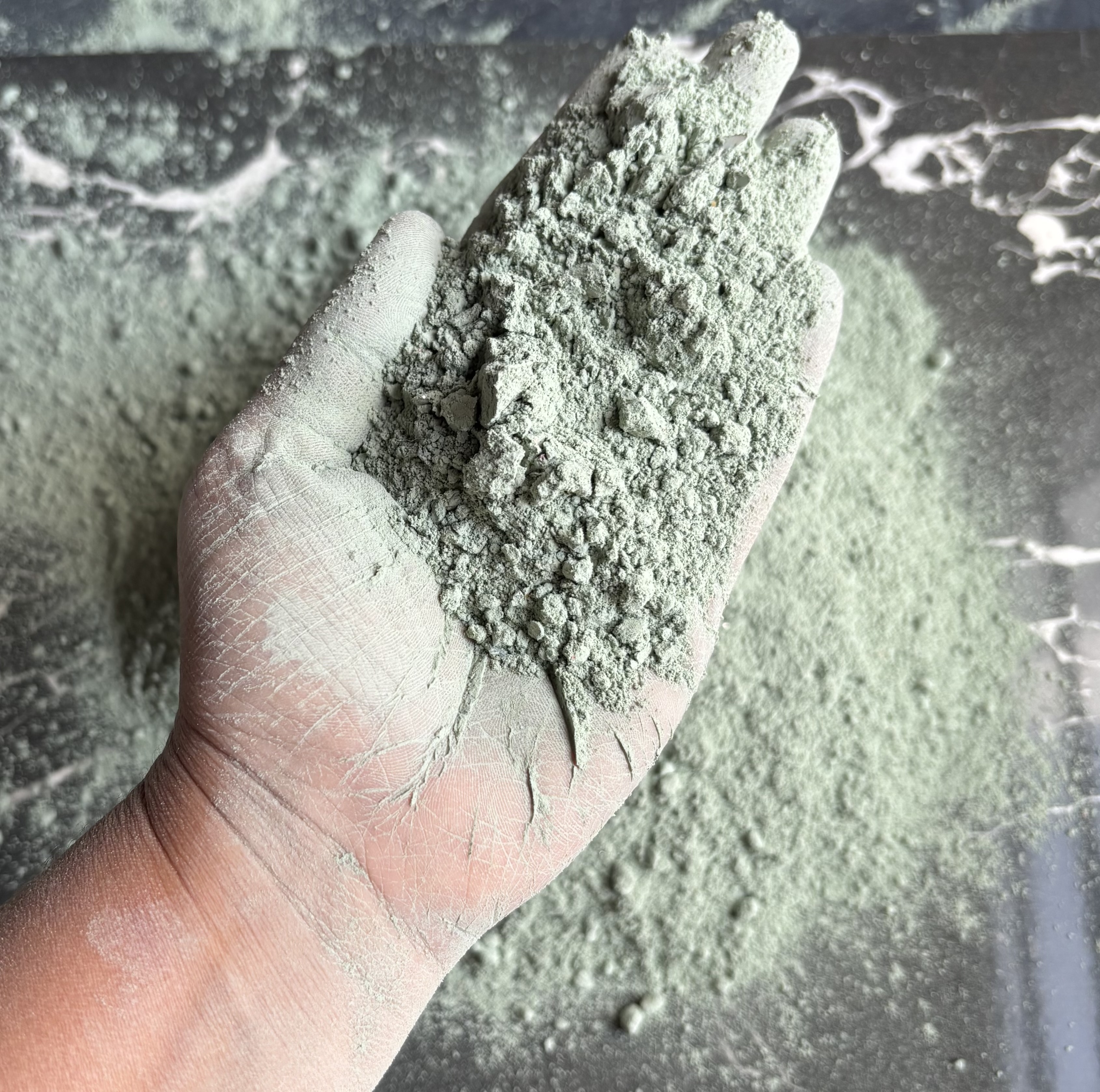 Sage Green ‘Ready to Mix’ GymChalk Powder - Pre Used