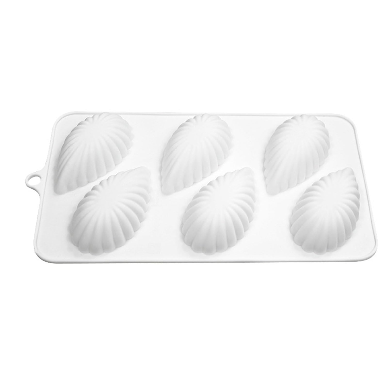 3D Drop Shell 6 Cavity Silicon Mould 1Pc