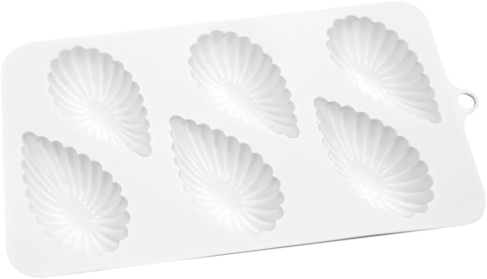 3D Drop Shell 6 Cavity Silicon Mould 1Pc