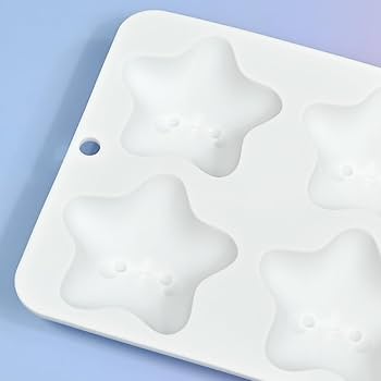 Cute 3D Star 6 Cavity Silicon Mould 1Pc