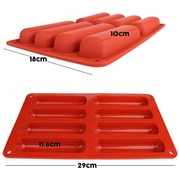 Finger Biscuit 8 Cavity Silicon Mould 1Pc