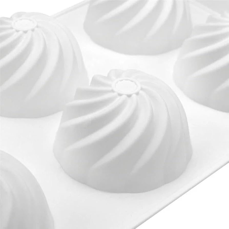 Spiral Ball 6 Cavity Silicon Mould 1Pc