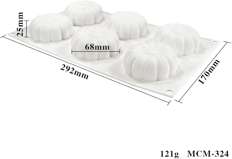 Daisy Flower 6 Cavity Silicon Mould 1Pc