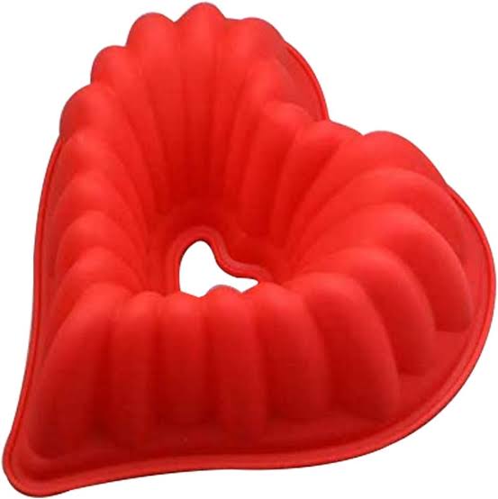 Heart Bundt Silicon Mould 1Pc