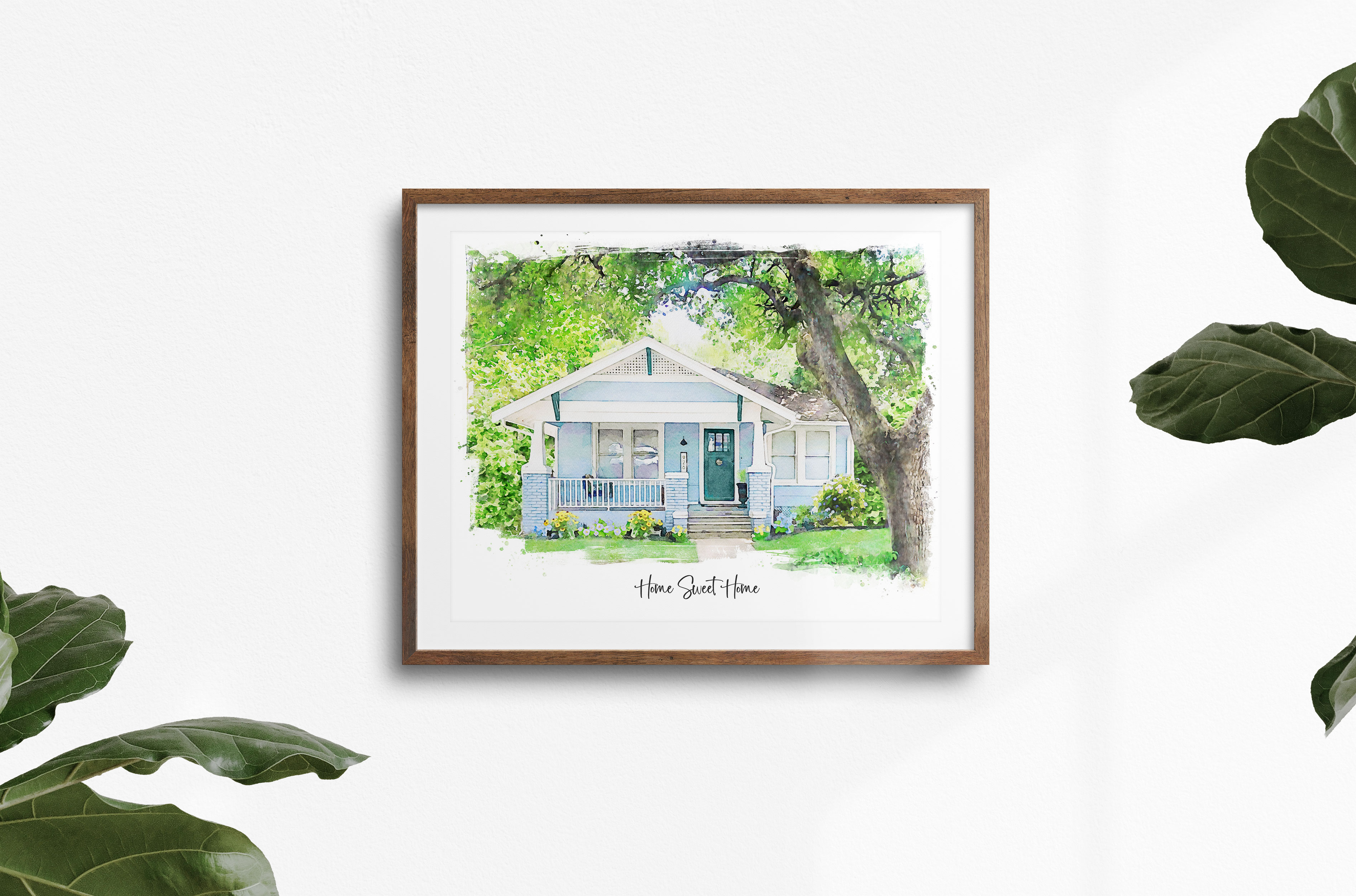 Watercolour Painting House Portrait