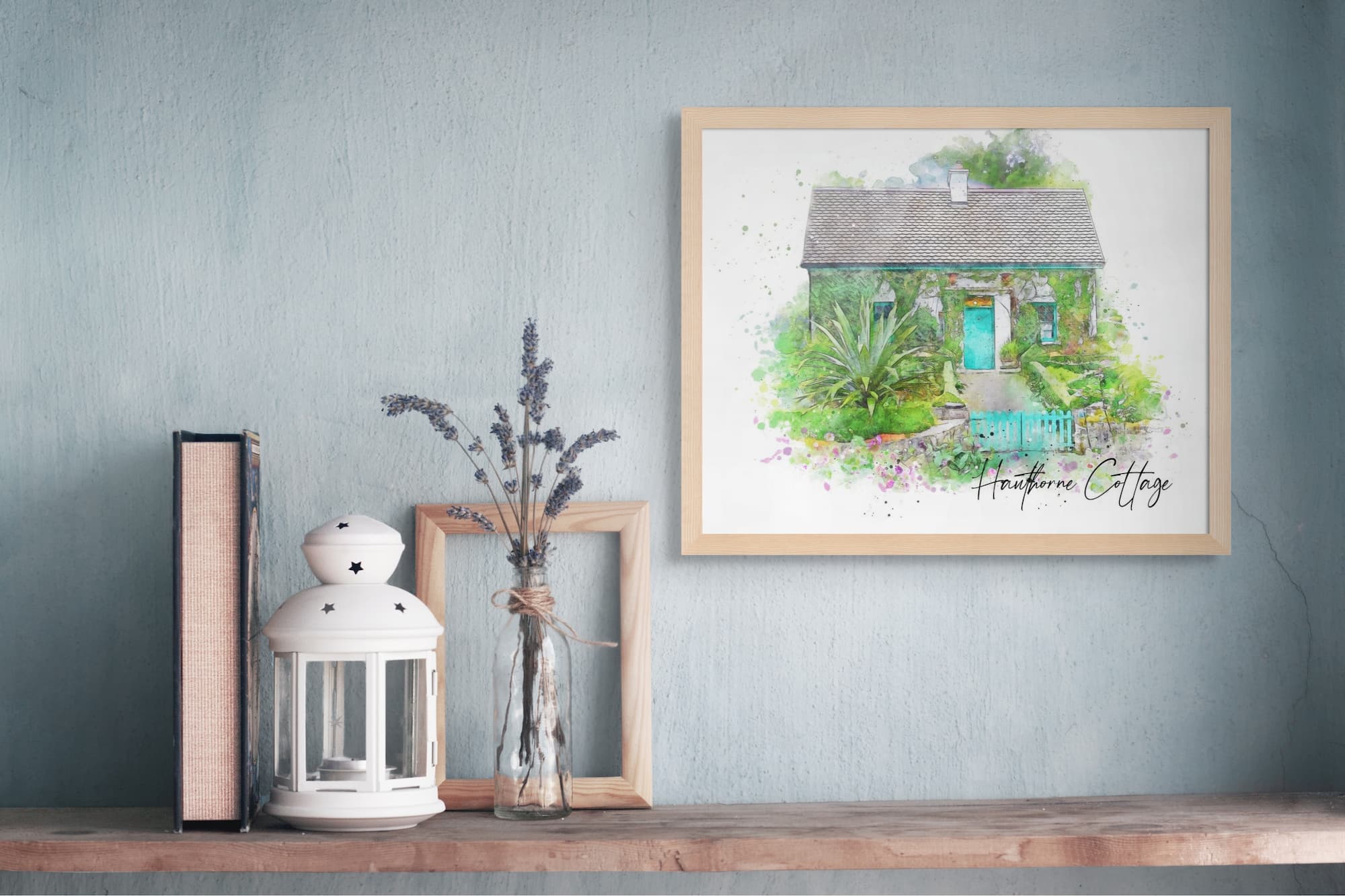 Ink and Watercolour Sketch House Portrait 