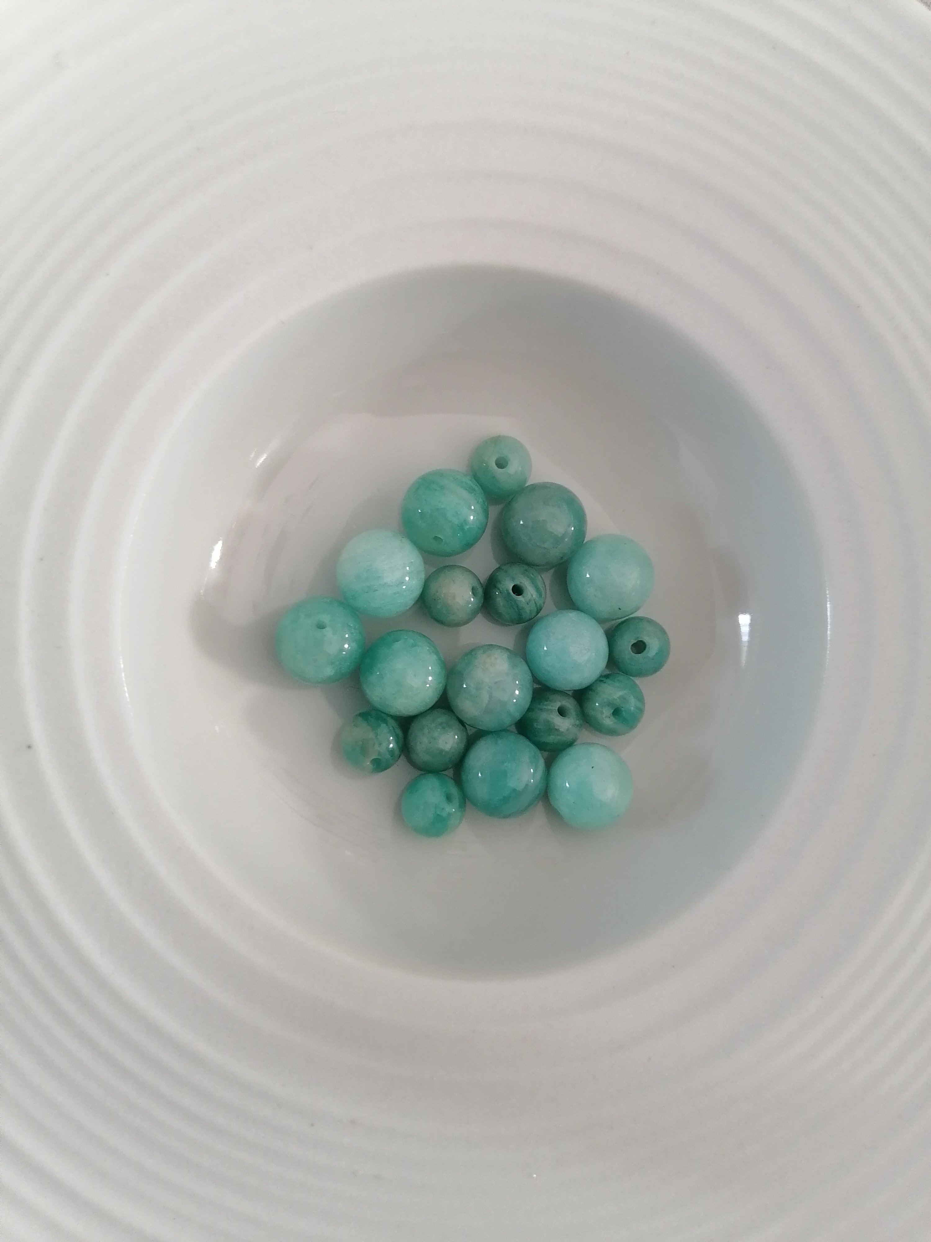 Boucles d'oreilles "soleil" en amazonite