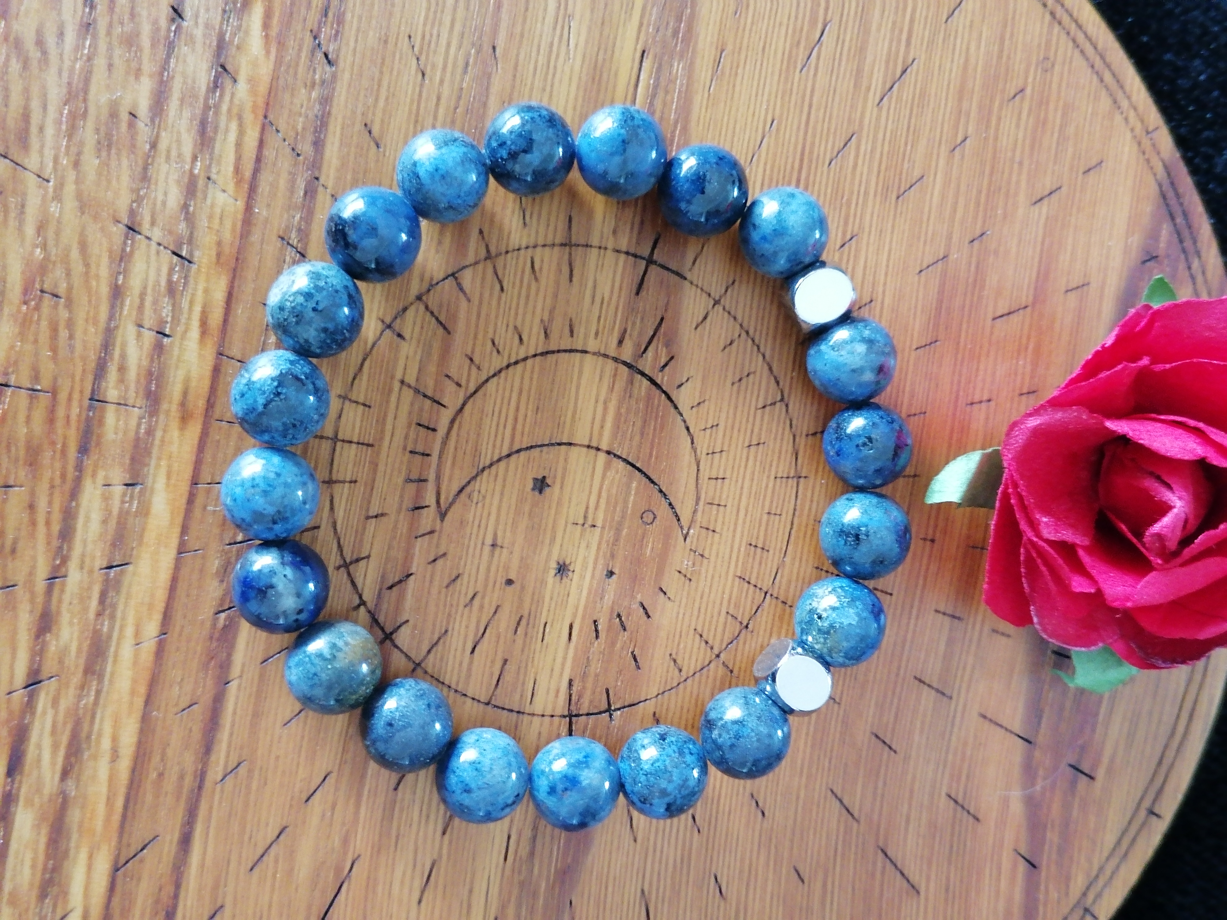 Bracelet "positivité" en dumortiérite