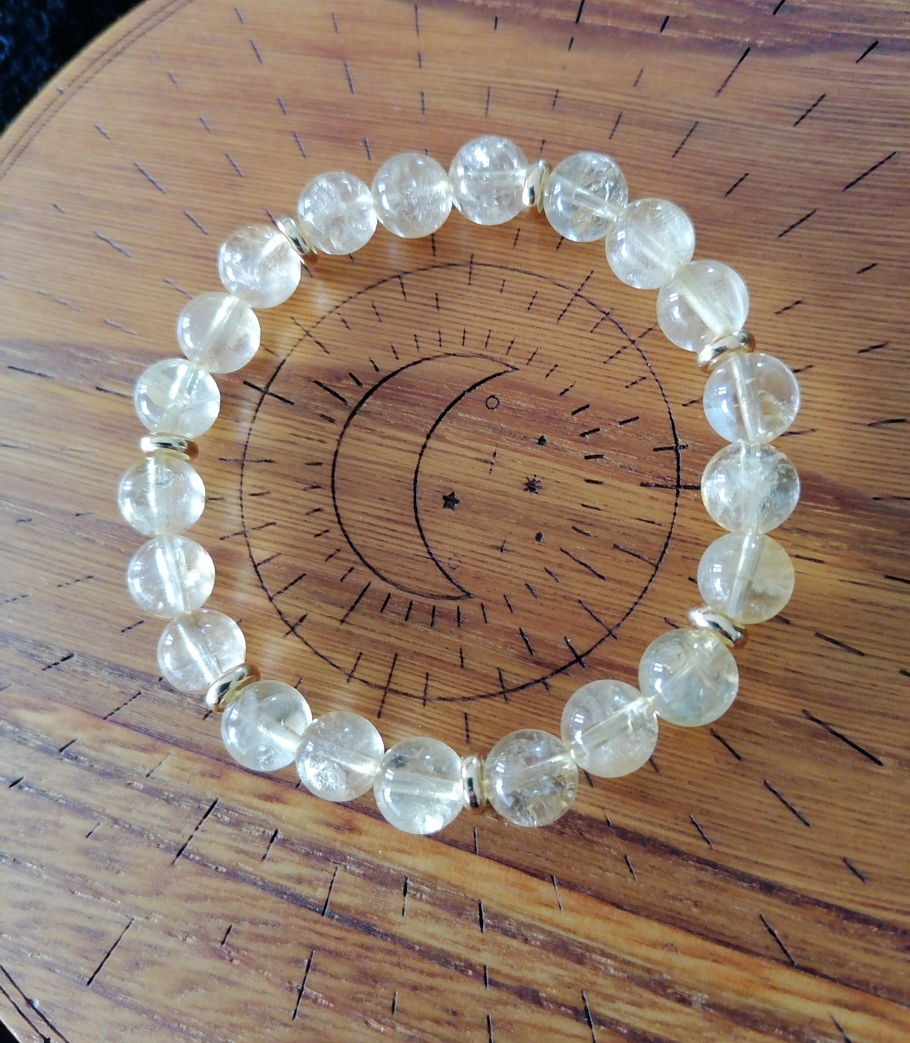 Bracelet "succès et réussite" en citrine 