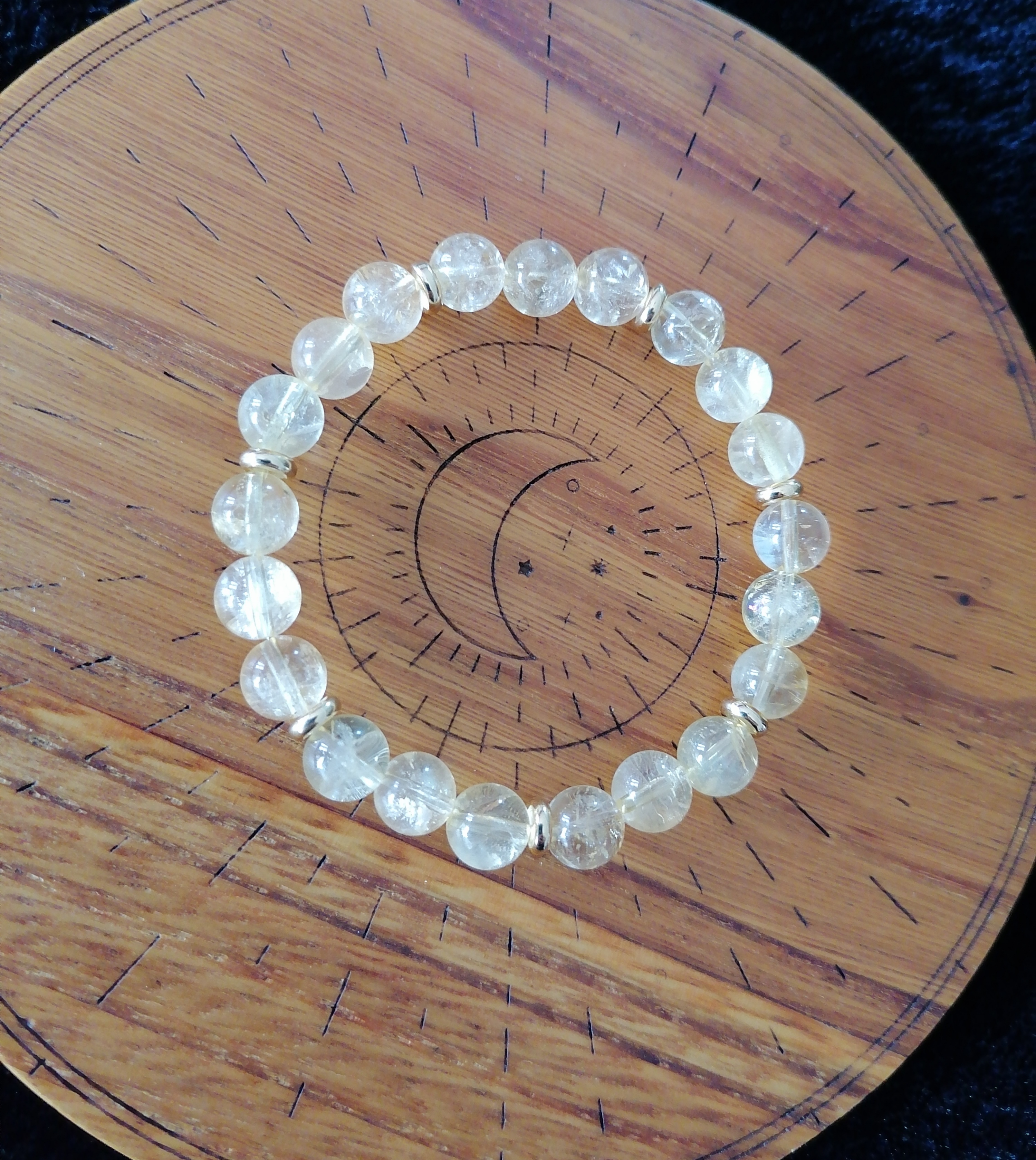 Bracelet "succès et réussite" en citrine 