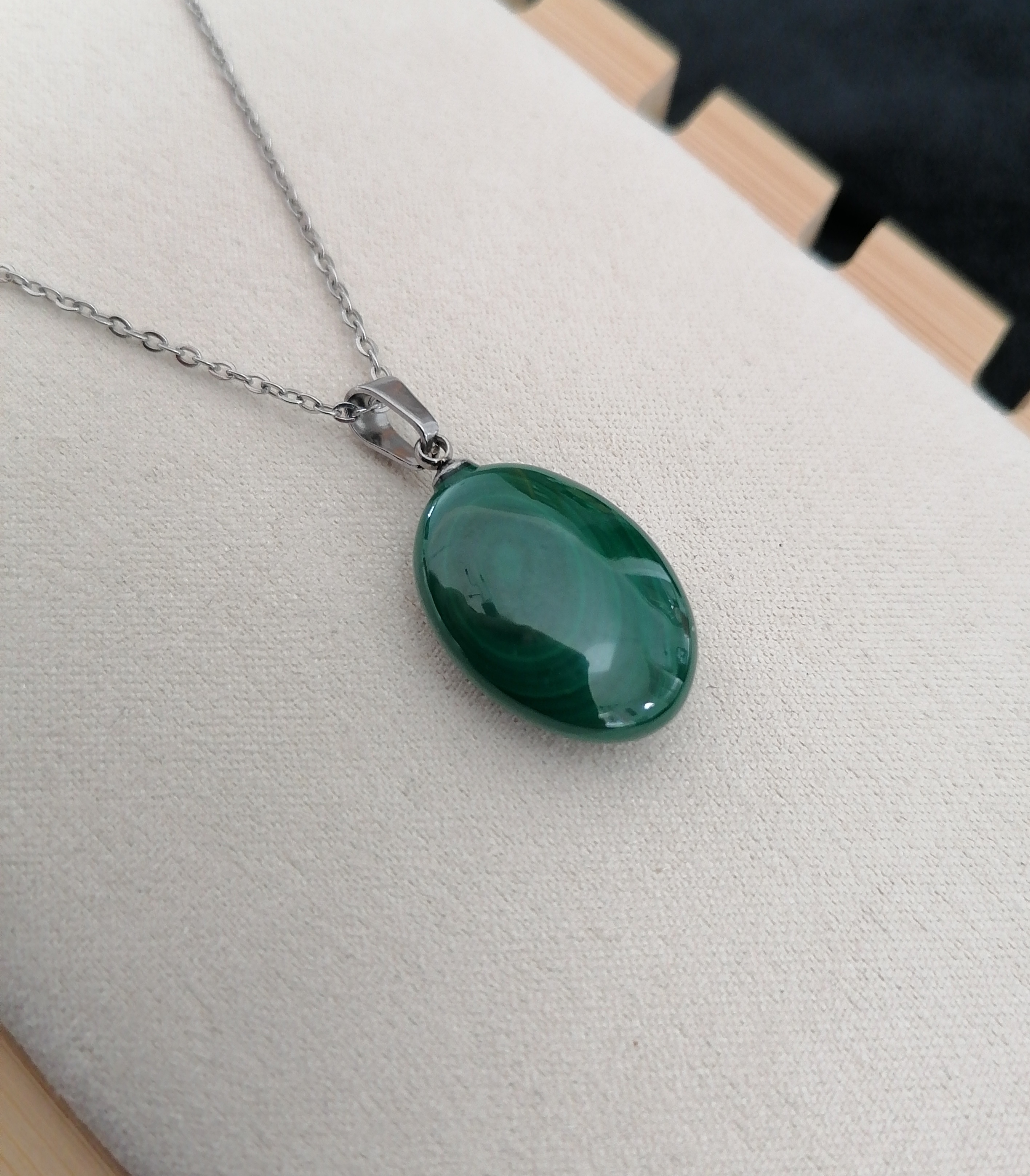 Collier "bien-être" en malachite