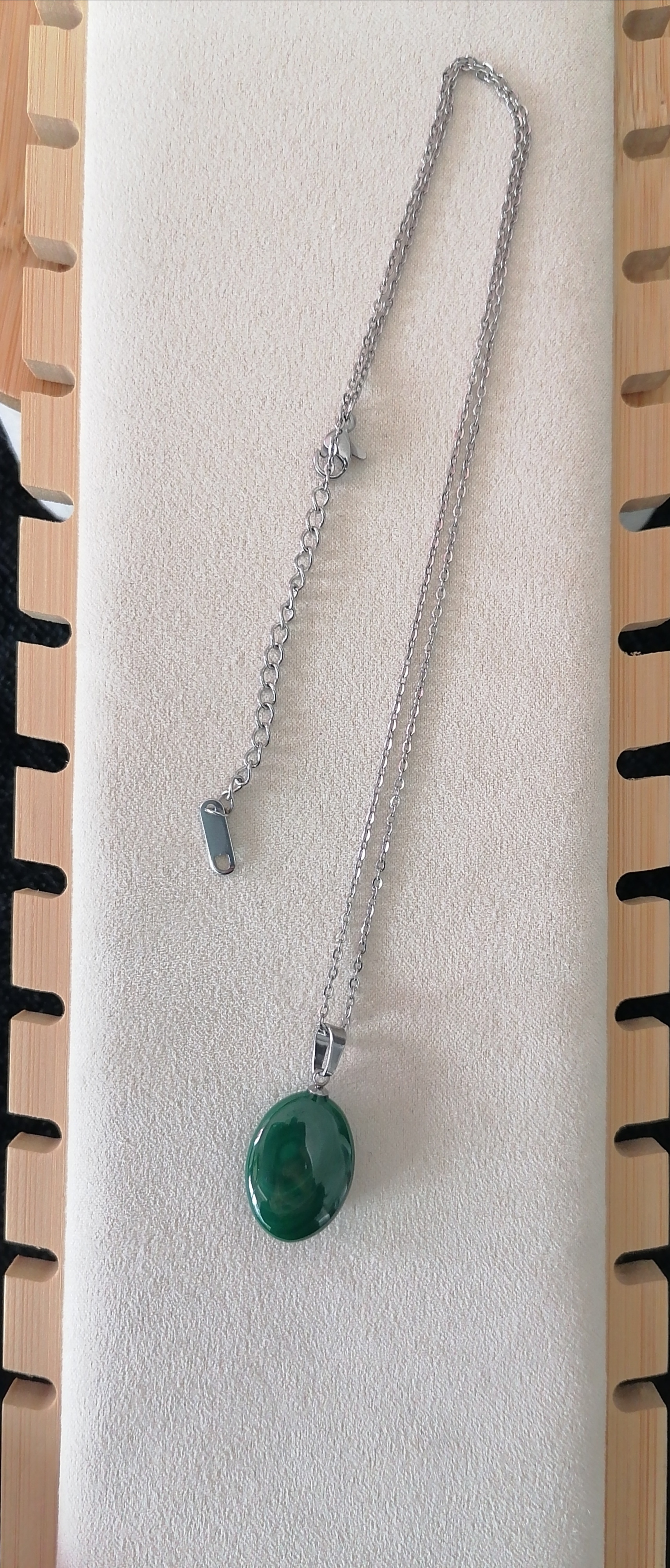 Collier "bien-être" en malachite